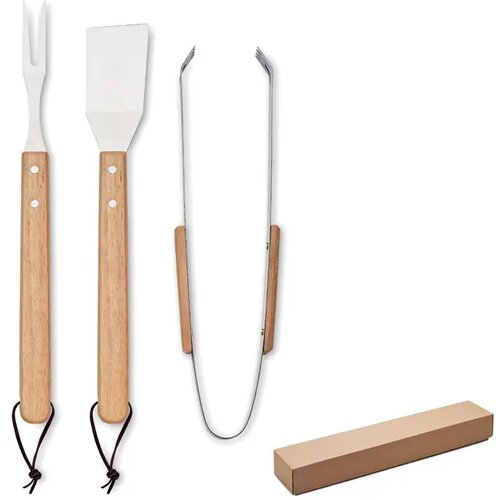 Eikenhouten barbecueset Smokey Bruin