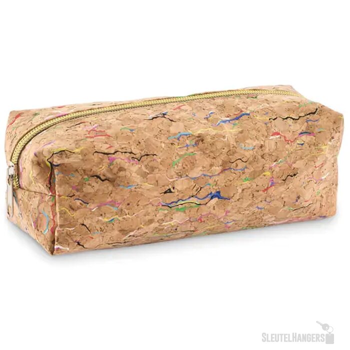 Etui van gekleurd kurk Corchaso Beige