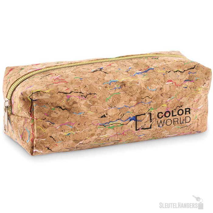 Etui van gekleurd kurk Corchaso Beige