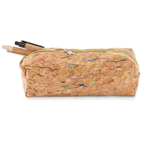Etui van gekleurd kurk Corchaso Beige