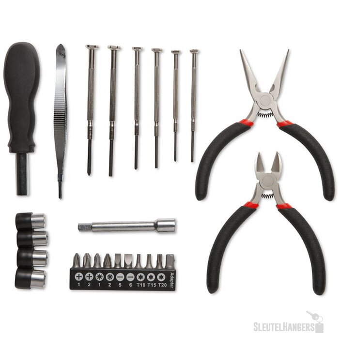 Gereedschapsset Paul zwart