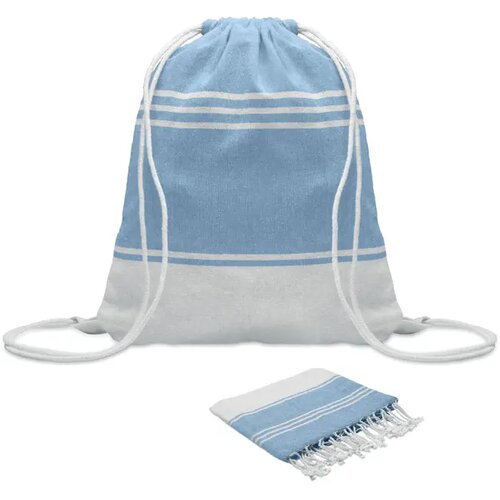 Hamam handdoek trekkoord tas s Hamma Turquoise
