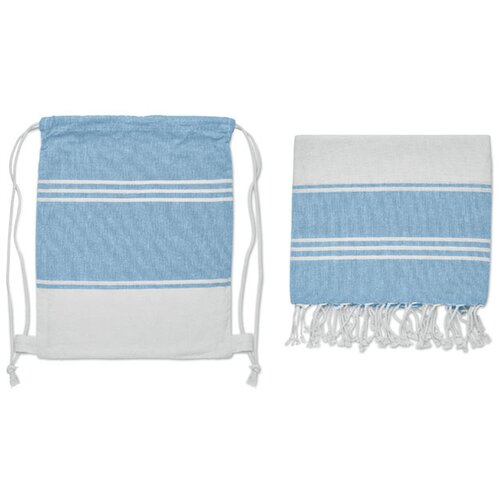 Hamam handdoek trekkoord tas s Hamma Turquoise