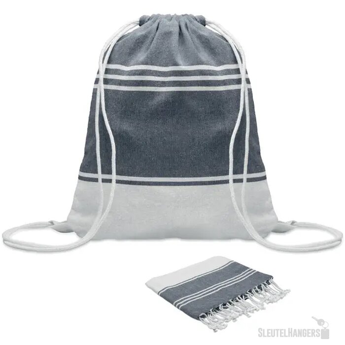 Hamam handdoek trekkoord tas s Hamma Blauw