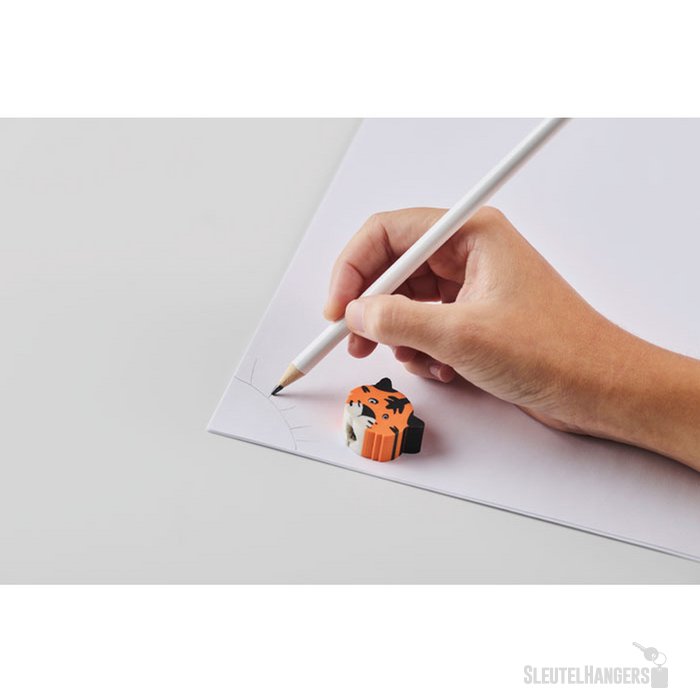 Houten potlood met dierenvorm Circo wit