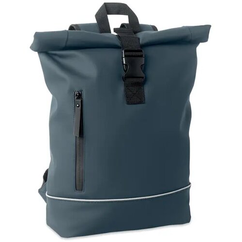 Laptop 15" rolltop pu rugzak Laptosa Kobaltblauw
