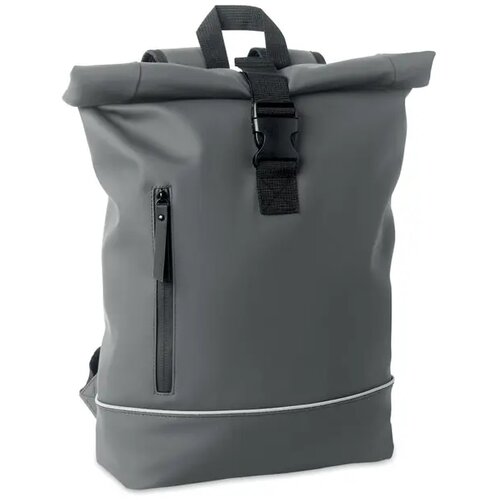 Laptop 15" rolltop pu rugzak Laptosa Grijs