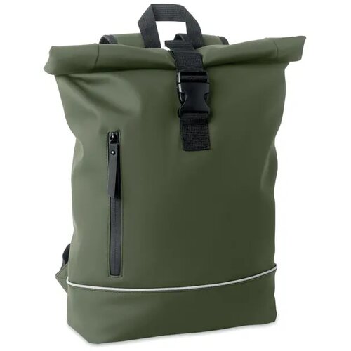 Laptop 15" rolltop pu rugzak Laptosa Groen