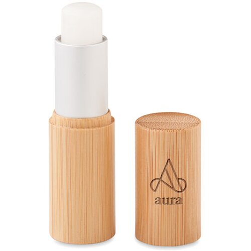 Lippenbalsem in bamboe tube Gloss lux hout