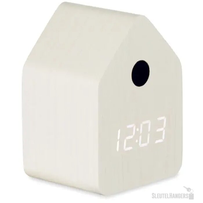 Mdf koekoekswekker Cuckoo wit