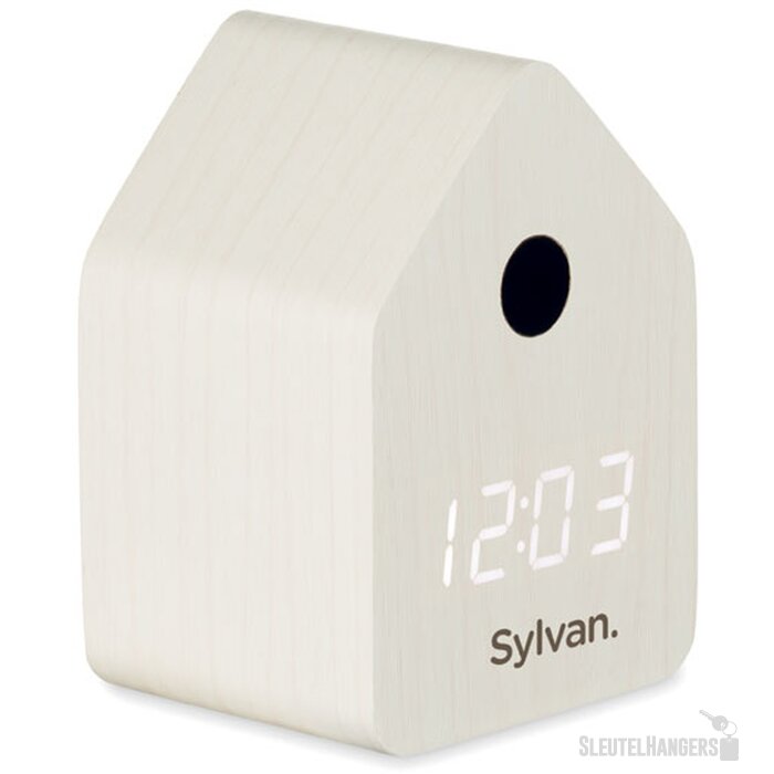 Mdf koekoekswekker Cuckoo wit