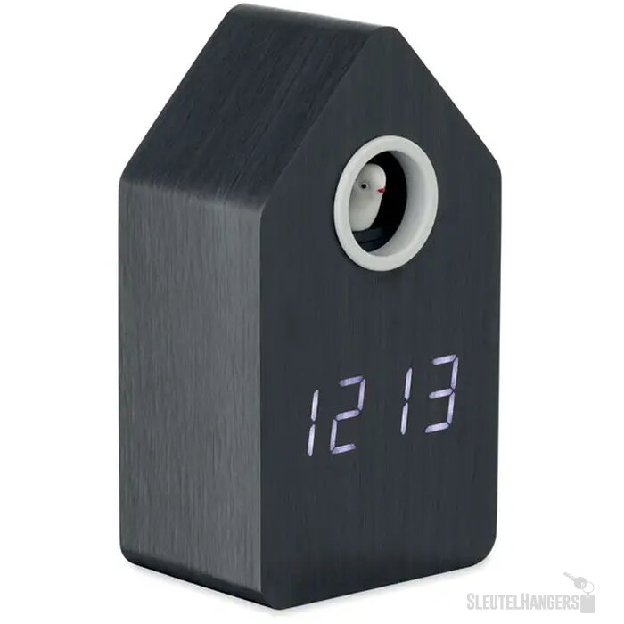 Mdf koekoekswekker Cuckoo bird zwart