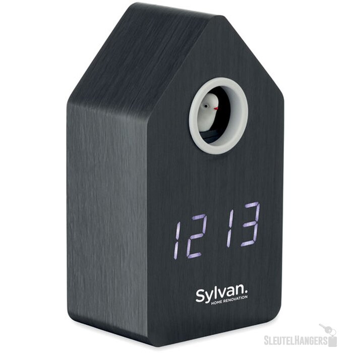 Mdf koekoekswekker Cuckoo bird zwart