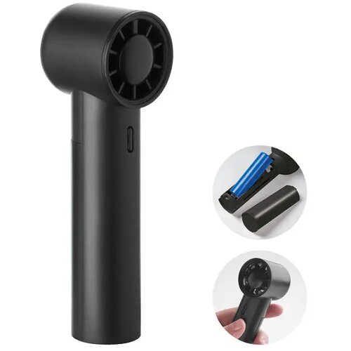 Mini hi-speed handventilator Glaci zwart