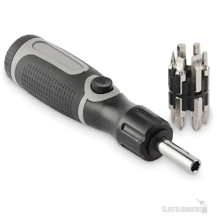 Multibits schroevendraaierset Bend me grijs