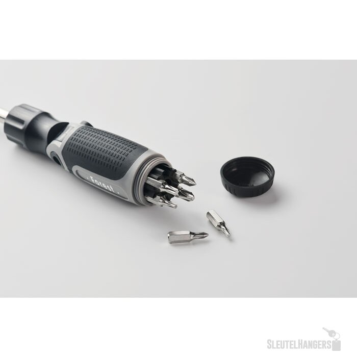 Multibits schroevendraaierset Bend me grijs