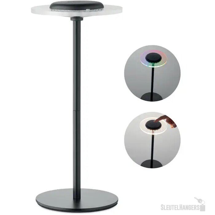 Oplaadbare ijzeren tafellamp Lounge zwart