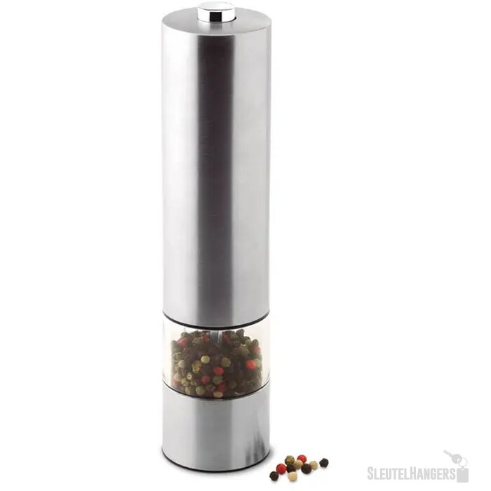 Peper- en zoutmolen Giro mat zilver
