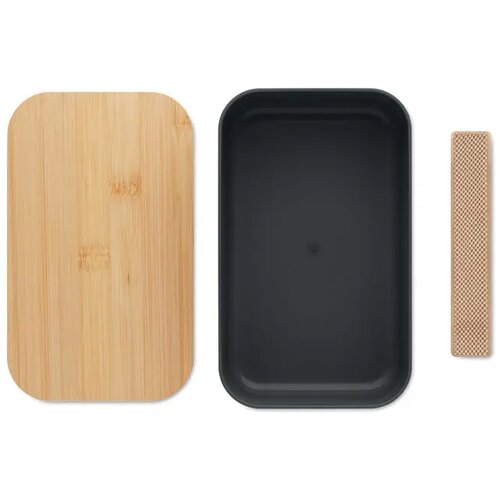 Pla maïs lunchdoos Beibabox (1000 ml) Zwart