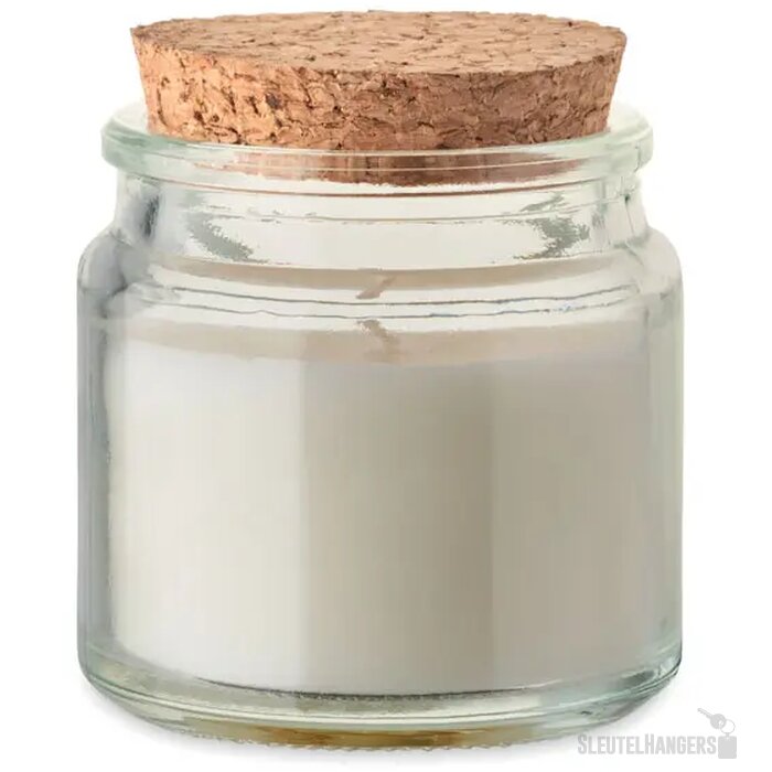 Plantaardige waskaars 70gr Valo beige