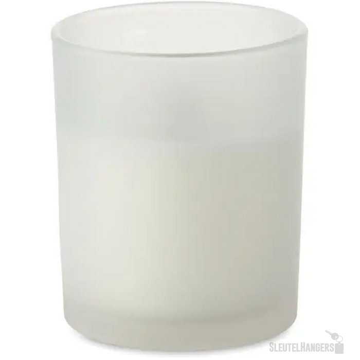 Plantaardige waskaars 80gr Kivas wood wit