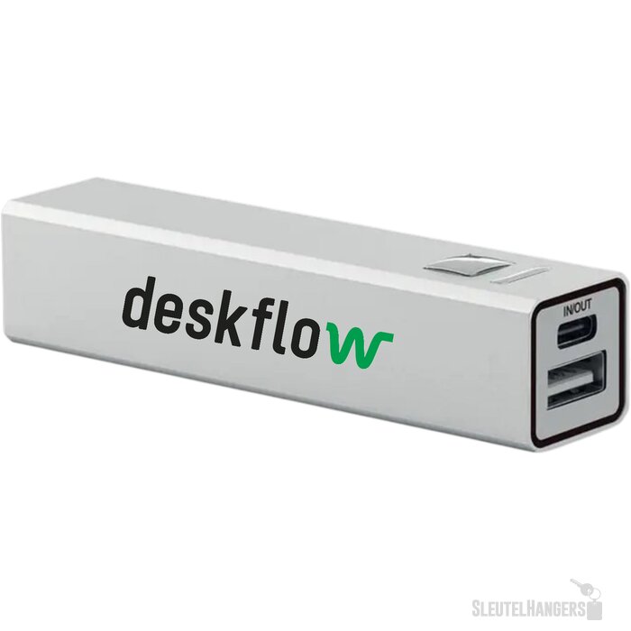 Powerbank 2600 mah Poweraluc mat zilver