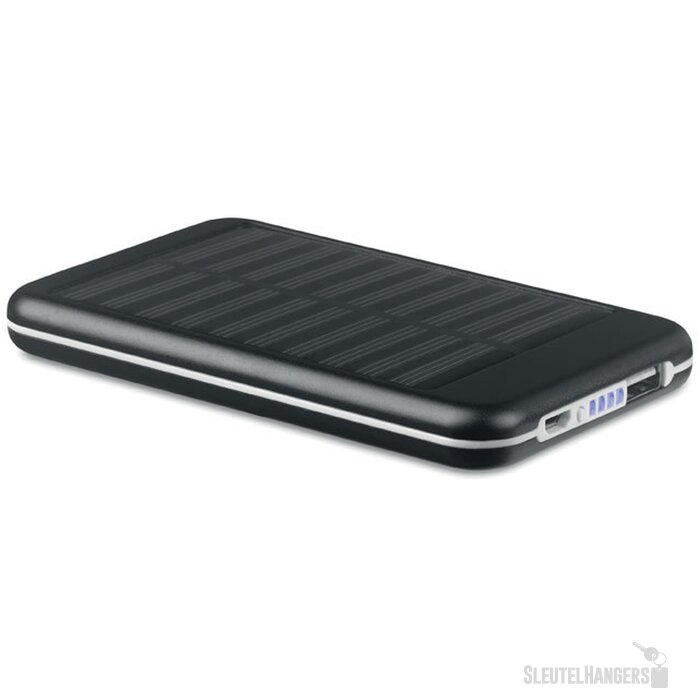 Powerbank 4000 mah Solarflat zwart
