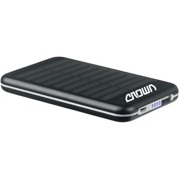Powerbank 4000 mah Solarflat zwart