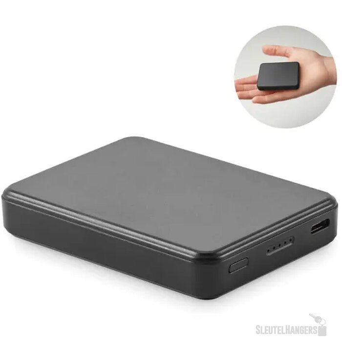 Powerbank 5000 mah Kleinpow Zwart