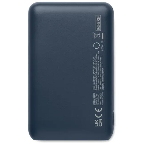 Powerbank 5000 mah Power52c marineblauw 5.000 mAh