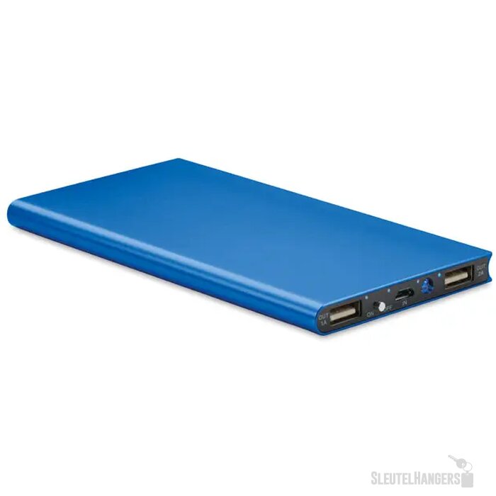 Powerbank 8000 mah Powerflat8 royal blauw