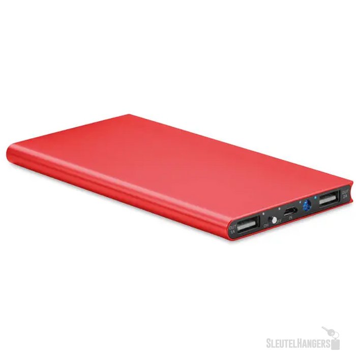Powerbank 8000 mah Powerflat8 rood