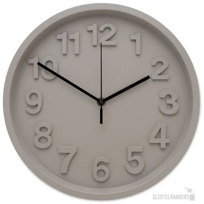 Pp wandklok Muro grijs