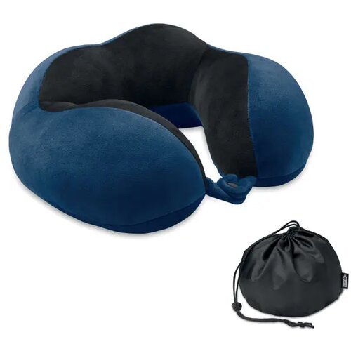 Reiskussen van schuim Hedrest blauw