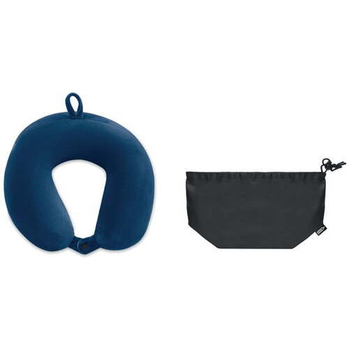 Reiskussen van schuim Hedrest blauw