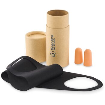 Reisset in kartonnen koker Maskset beige