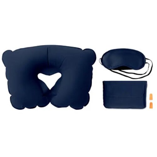 Reisset met kussen en masker Travelplus blauw