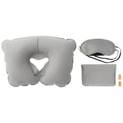 Reisset met kussen en masker Travelplus grijs