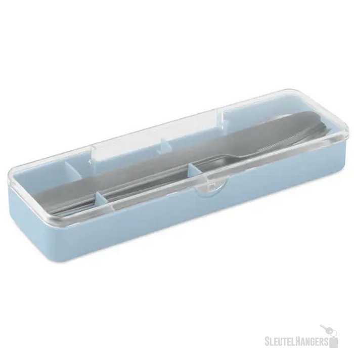 Roestvrijstalen bestekset Mesteck babyblauw