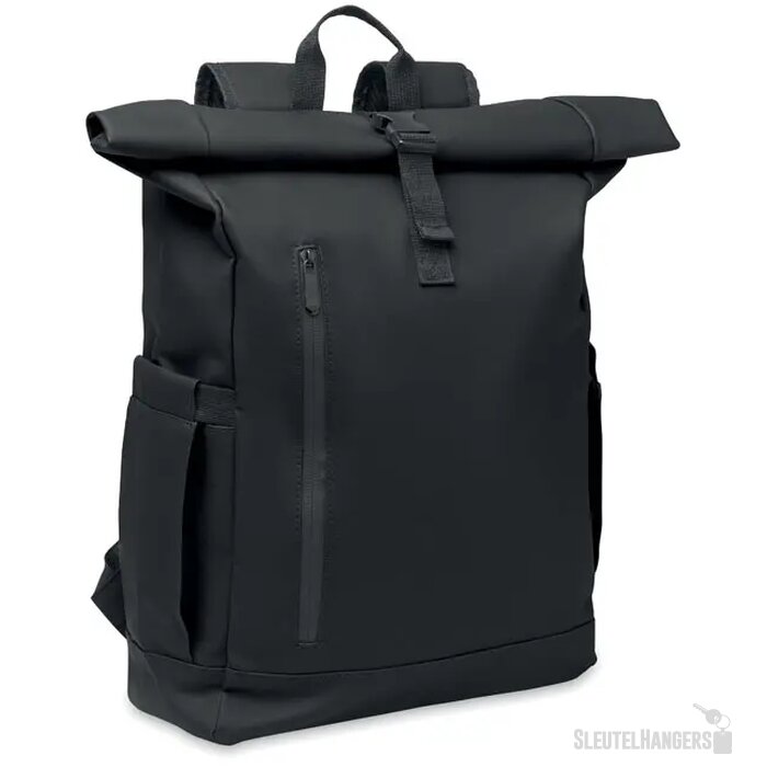 Rolltop laptop rugzak Bangkok Zwart