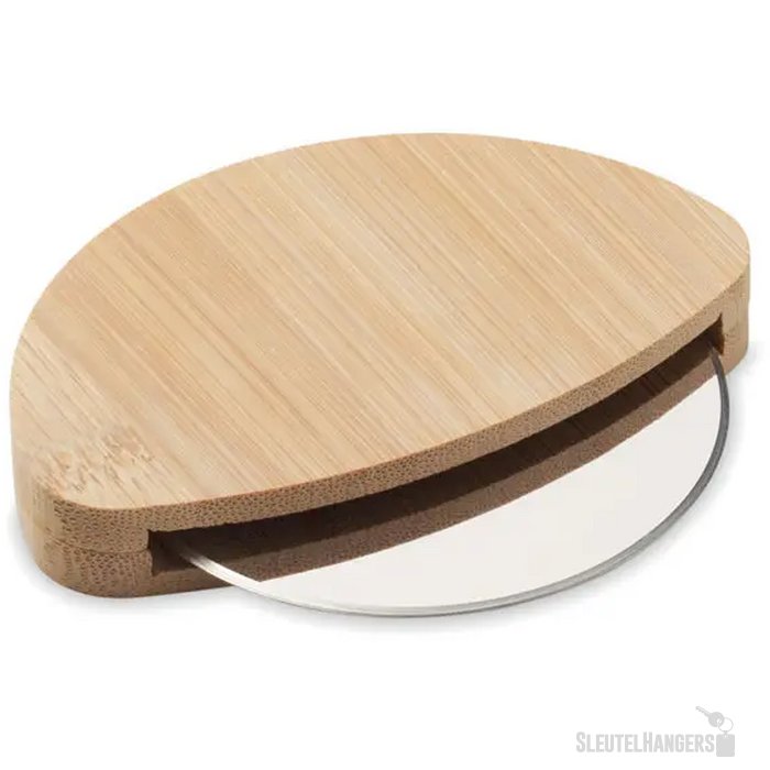 Ronde bamboe pizzasnijder Napol hout