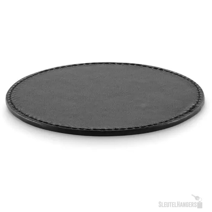 Ronde onderzetter in pu Posa zwart