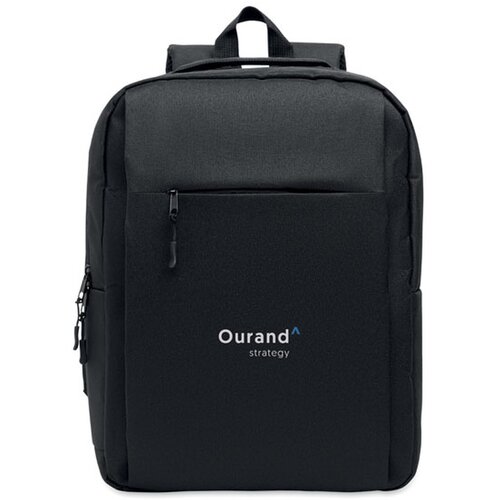 Rpet 15 inch laptop backpack Akraos Zwart