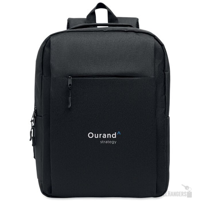 Rpet 15 inch laptop backpack Akraos Zwart