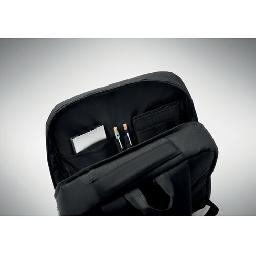 Rpet 15 inch laptop backpack Akraos Zwart