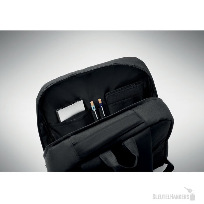 Rpet 15 inch laptop backpack Akraos Zwart