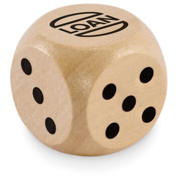 Schima houten dobbelsteen 3cm Dadin hout