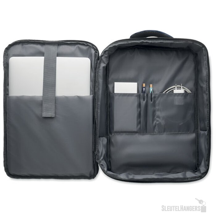 Smalle 15 inch laptop rugzak Laugar marineblauw