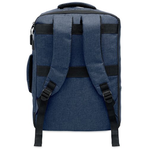 Smalle 15 inch laptop rugzak Laugar marineblauw