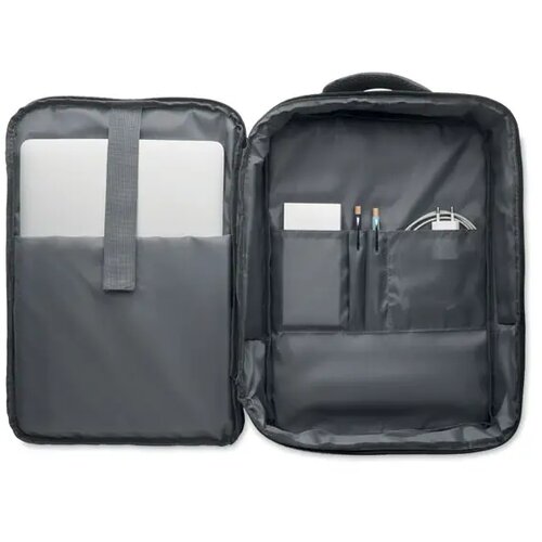 Smalle 15 inch laptop rugzak Laugar steengrijs